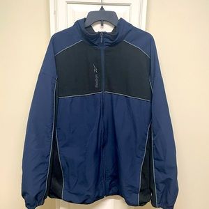 Vintage Black & Navy Zip Up (Reebok) - Adult 2XL